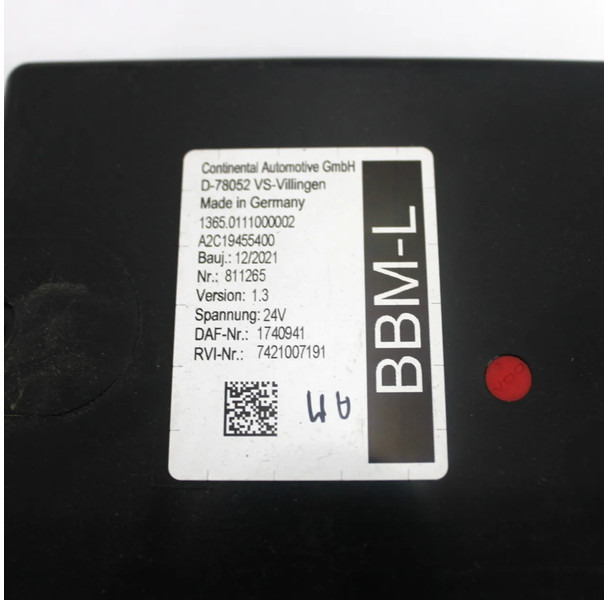 DAF XF106 BBM-L Module 1740941 Euro 6 - كتلة التحكم - شاحنة: صور 2 DAF XF106 BBM-L Module 1740941 Euro 6 - كتلة التحكم - شاحنة: صور 2