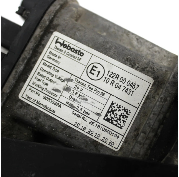 DAF XF106 Webasto 2020447 - مروحة مكيف - شاحنة: صور 4 DAF XF106 Webasto 2020447 - مروحة مكيف - شاحنة: صور 4