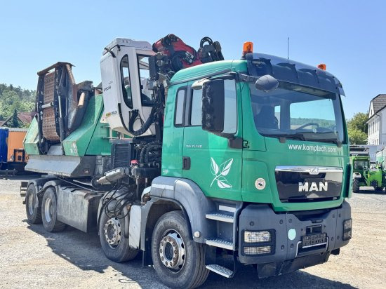 MAN TGS 35.540 8x4 mit Komptech-Zusatzeinheit - معدات الغابات, شاحنة: صور 5 MAN TGS 35.540 8x4 mit Komptech-Zusatzeinheit - معدات الغابات, شاحنة: صور 5