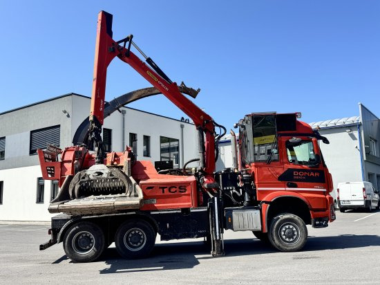 شاحنة, ماكينة تقطيع الأغصان Mercedes-Benz ACTROS 6x4 DONAR 5810K ? Hack-LKW / Mobilhacker | TCS Umwelttechnik: صور 8 شاحنة, ماكينة تقطيع الأغصان Mercedes-Benz ACTROS 6x4 DONAR 5810K ? Hack-LKW / Mobilhacker | TCS Umwelttechnik: صور 8