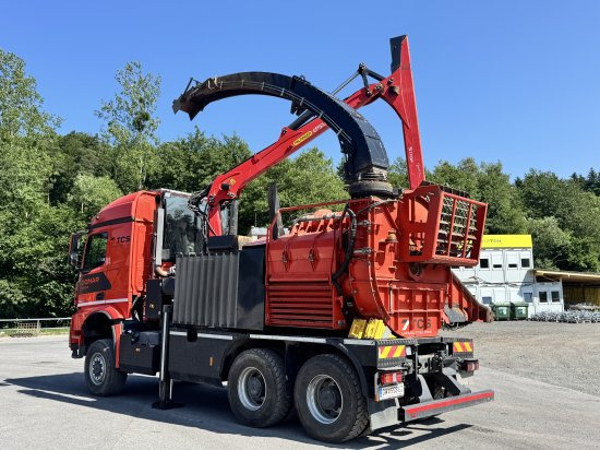Mercedes-Benz ACTROS 6x4 DONAR 5810K ? Hack-LKW / Mobilhacker | TCS Umwelttechnik - شاحنة, ماكينة تقطيع الأغصان: صور 3 Mercedes-Benz ACTROS 6x4 DONAR 5810K ? Hack-LKW / Mobilhacker | TCS Umwelttechnik - شاحنة, ماكينة تقطيع الأغصان: صور 3