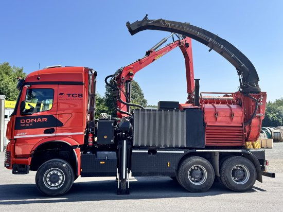 Mercedes-Benz ACTROS 6x4 DONAR 5810K ? Hack-LKW / Mobilhacker | TCS Umwelttechnik - شاحنة, ماكينة تقطيع الأغصان: صور 2 Mercedes-Benz ACTROS 6x4 DONAR 5810K ? Hack-LKW / Mobilhacker | TCS Umwelttechnik - شاحنة, ماكينة تقطيع الأغصان: صور 2