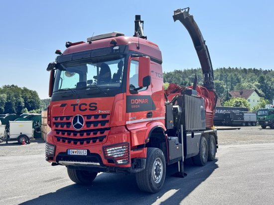 Mercedes-Benz ACTROS 6x4 DONAR 5810K ? Hack-LKW / Mobilhacker | TCS Umwelttechnik - شاحنة, ماكينة تقطيع الأغصان: صور 1 Mercedes-Benz ACTROS 6x4 DONAR 5810K ? Hack-LKW / Mobilhacker | TCS Umwelttechnik - شاحنة, ماكينة تقطيع الأغصان: صور 1