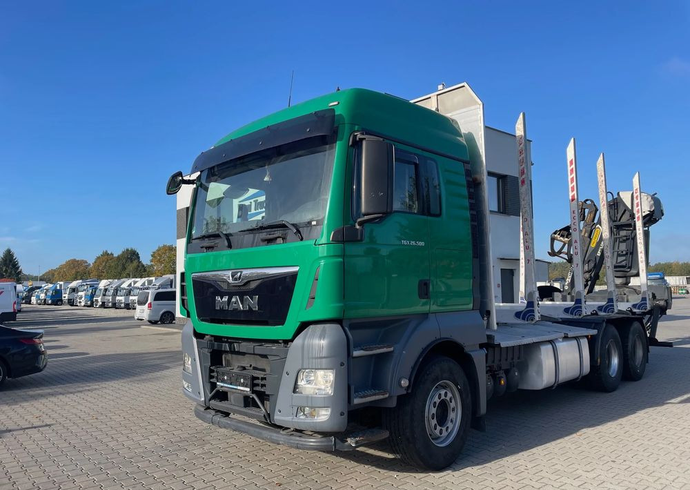 MAN TGX 26.500, 6x4, HDS EPSILOM M12Z, do transportu drewna. - شاحنة قطع الأشجار: صور 2 MAN TGX 26.500, 6x4, HDS EPSILOM M12Z, do transportu drewna. - شاحنة قطع الأشجار: صور 2