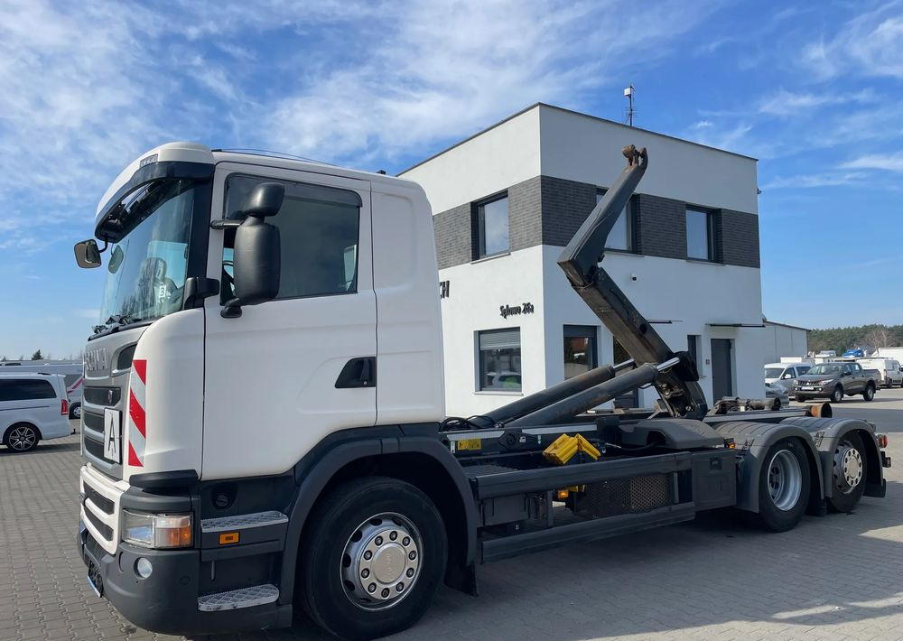 Scania R410 Hakowiec MEILLER RK20 65 - شاحنة ذات الخطاف: صور 1 Scania R410 Hakowiec MEILLER RK20 65 - شاحنة ذات الخطاف: صور 1
