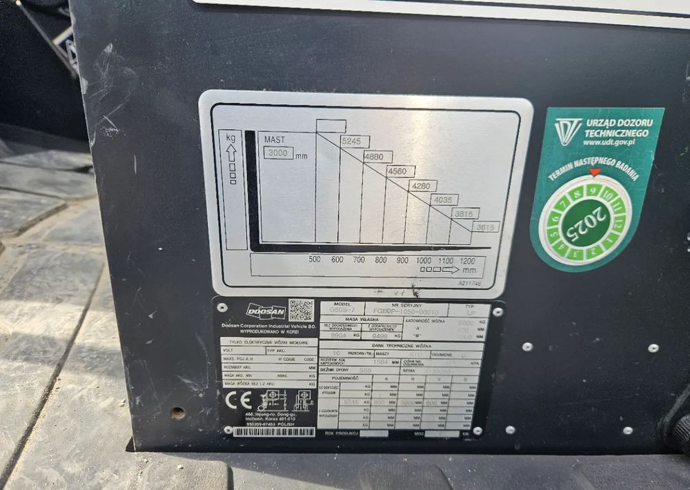 Doosan G60S-7 - رافعة شوكية تعمل بالغاز: صور 4 Doosan G60S-7 - رافعة شوكية تعمل بالغاز: صور 4