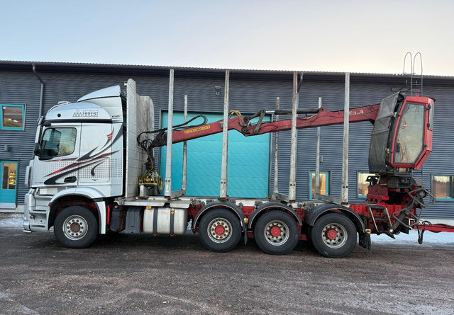 Mercedes-BenzArocs 8x4 Nosturilla! - شاحنة قطع الأشجار, شاحنة كرين: صور 2 Mercedes-BenzArocs 8x4 Nosturilla! - شاحنة قطع الأشجار, شاحنة كرين: صور 2