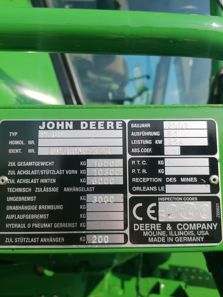 JOHN DEERE CTS 9780 - حصادة شاملة: صور 4 JOHN DEERE CTS 9780 - حصادة شاملة: صور 4
