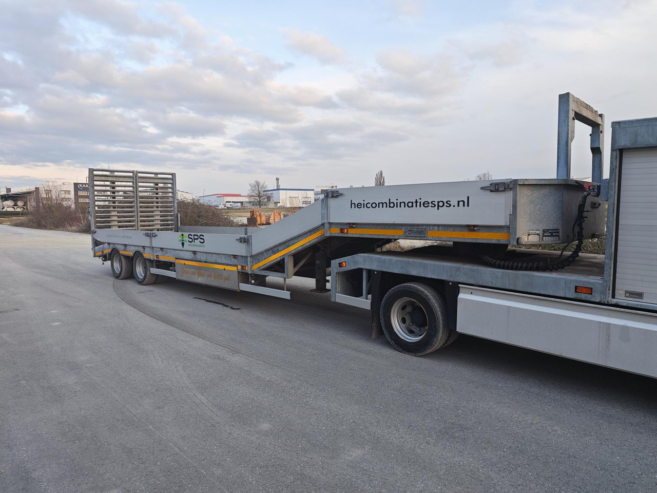 عربة مسطحة منخفضة نصف مقطورة VELDHUIZEN P38-2: صور 1