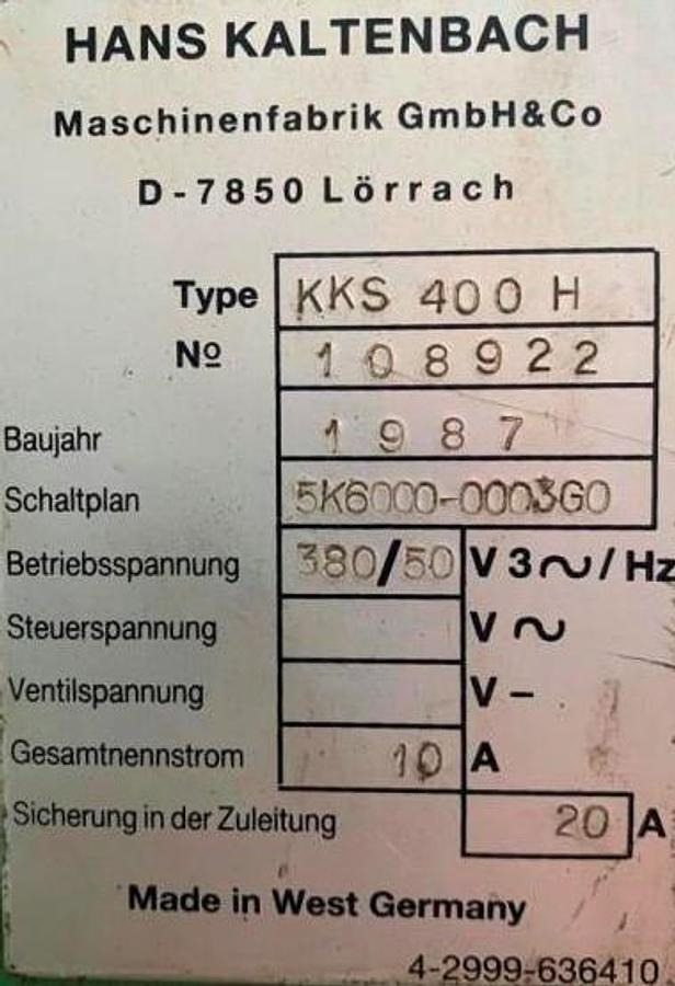 Metallkreissäge KALTENBACH - آلة تصنيع المعادن: صور 4 Metallkreissäge KALTENBACH - آلة تصنيع المعادن: صور 4