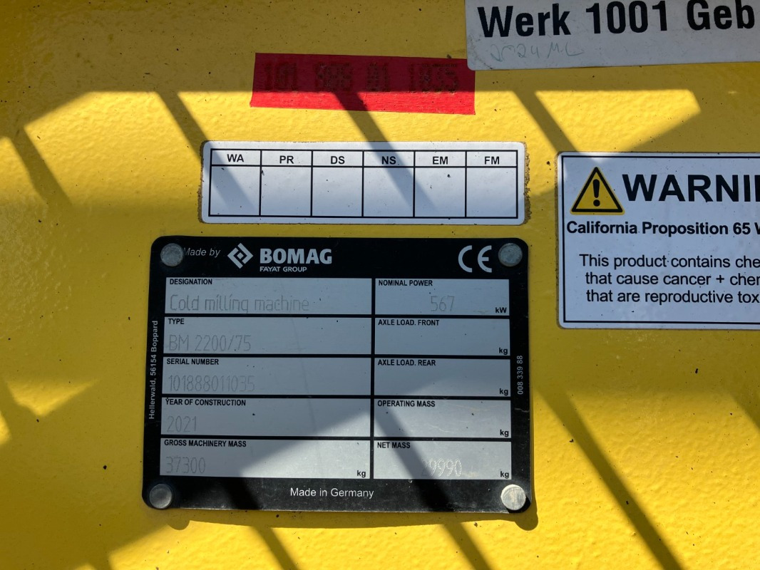BOMAG DE BM 2200/75 Stage IV/Tier 4f - ماكينات لصقل الأسفلت: صور 2 BOMAG DE BM 2200/75 Stage IV/Tier 4f - ماكينات لصقل الأسفلت: صور 2