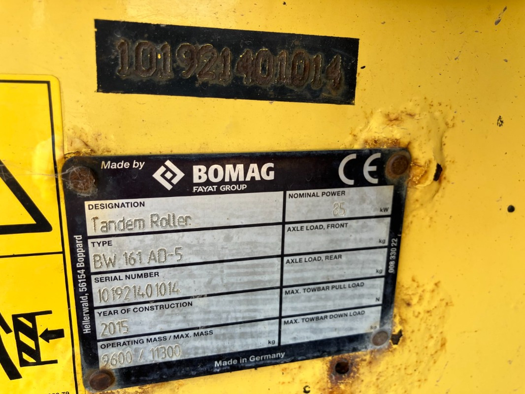 BOMAG DE BW 161 AD-5 Stage IIIb/Tier 4i - مدحلة الأسفلت: صور 2 BOMAG DE BW 161 AD-5 Stage IIIb/Tier 4i - مدحلة الأسفلت: صور 2