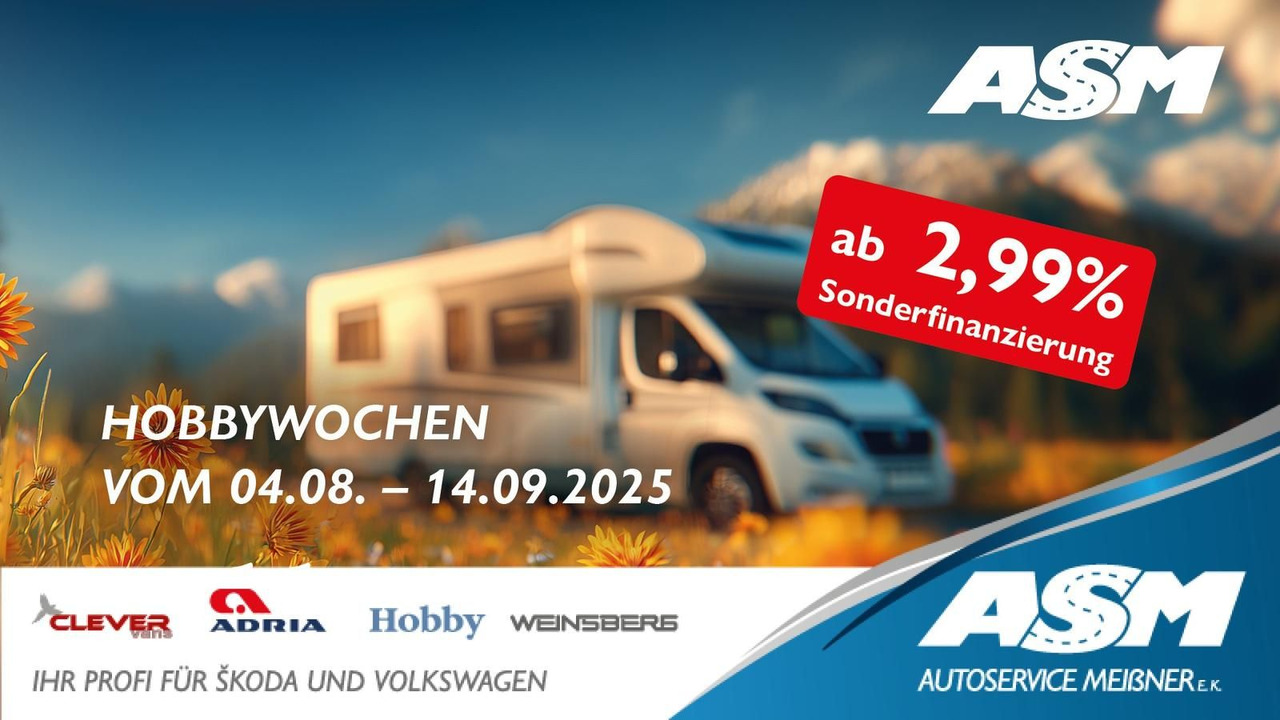 Hobby Optima T65 HFL ONTOUR *165PS*DACHKLIMA*MARKISE* - موتر هوم شبه متكامل: صور 1 Hobby Optima T65 HFL ONTOUR *165PS*DACHKLIMA*MARKISE* - موتر هوم شبه متكامل: صور 1