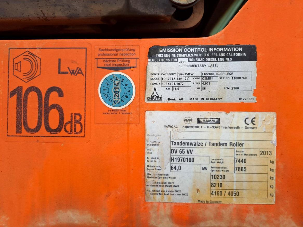 HAMM DV 65 VV - مدحلة الأسفلت: صور 5 HAMM DV 65 VV - مدحلة الأسفلت: صور 5