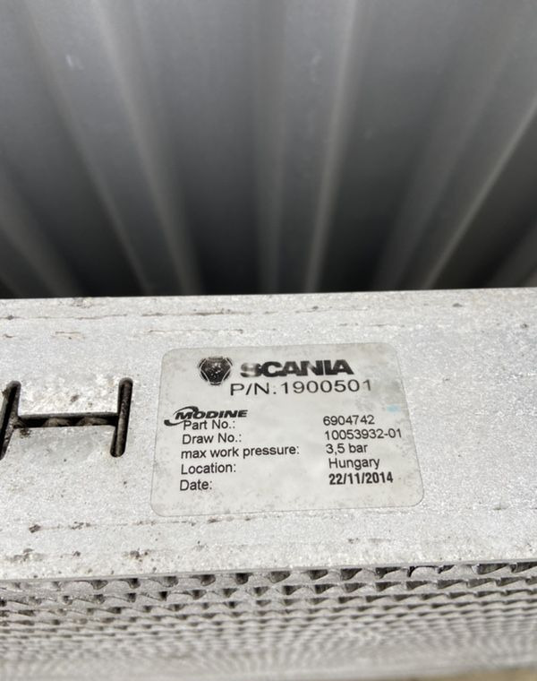 Intercooler Scania G euro 6 chłodnica powietrza 1902444 - المبرد - شاحنة: صور 3 Intercooler Scania G euro 6 chłodnica powietrza 1902444 - المبرد - شاحنة: صور 3