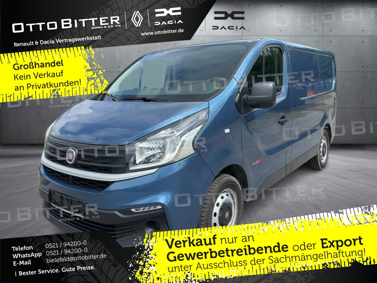Fiat Talento 1.6 Multijet Turbo L1H1 ANHÄNGERKUP/GJR - فان: صور 1 Fiat Talento 1.6 Multijet Turbo L1H1 ANHÄNGERKUP/GJR - فان: صور 1