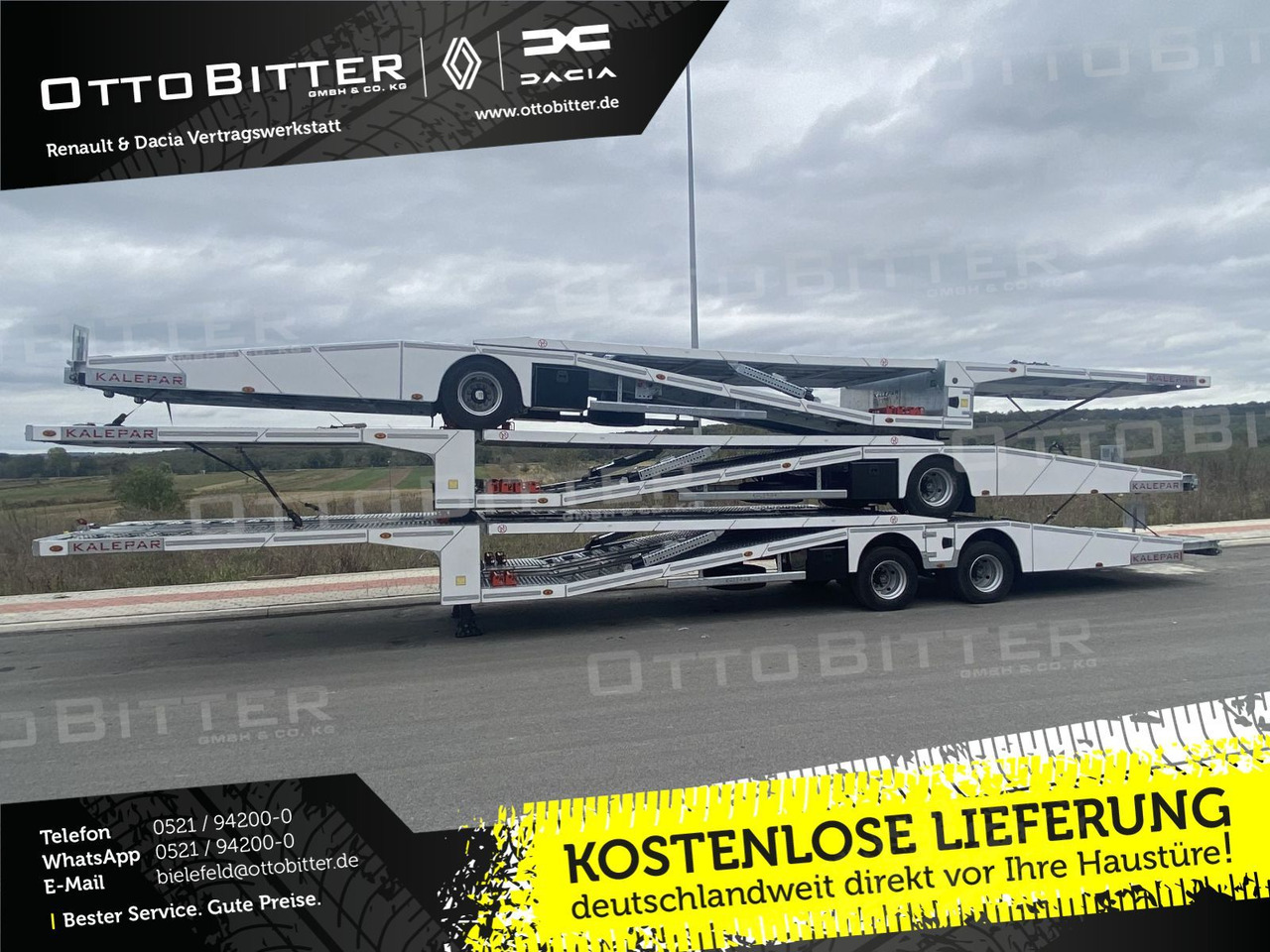 KALEPAR KLP119V4 4er-Autotransporter 1xAchse VDI - شاحنة نقل سيارات نصف مقطورة: صور 1 KALEPAR KLP119V4 4er-Autotransporter 1xAchse VDI - شاحنة نقل سيارات نصف مقطورة: صور 1