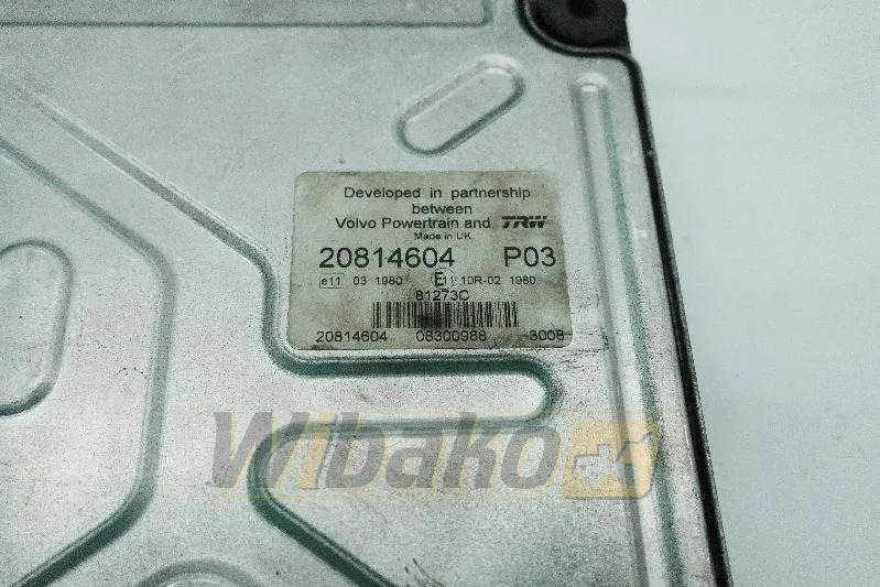 Volvo 20814604 P03 - كتلة التحكم - آلات البناء: صور 2 Volvo 20814604 P03 - كتلة التحكم - آلات البناء: صور 2