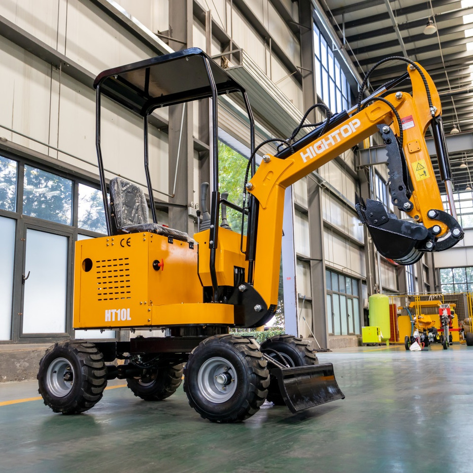 JINTOP HIGHTOP JT10L Wheel Excavator Mini Digger Small Digging machine with tyres - آلات البناء: صور 2 JINTOP HIGHTOP JT10L Wheel Excavator Mini Digger Small Digging machine with tyres - آلات البناء: صور 2