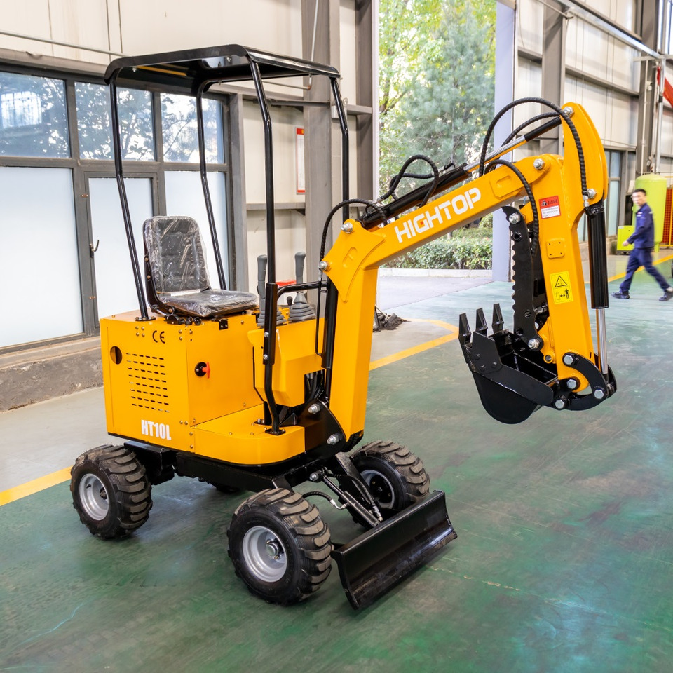JINTOP HIGHTOP JT10L Wheel Excavator Mini Digger Small Digging machine with tyres - آلات البناء: صور 3 JINTOP HIGHTOP JT10L Wheel Excavator Mini Digger Small Digging machine with tyres - آلات البناء: صور 3