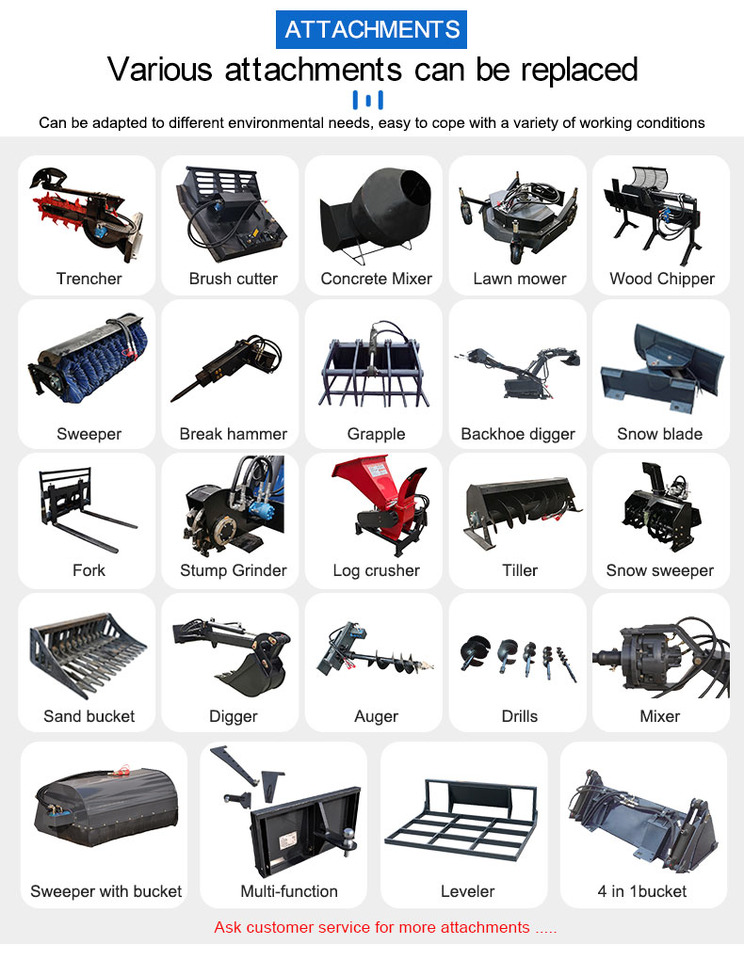 Ride-on Skid steer loader with Multi-function attachments - شيول صغير: صور 4 Ride-on Skid steer loader with Multi-function attachments - شيول صغير: صور 4