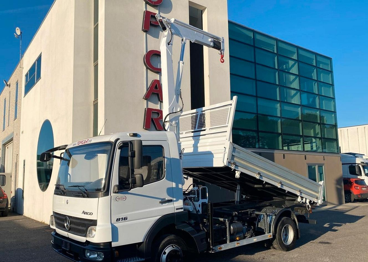 MERCEDES 816 ATEGO CASSONE RIBALTABILE E GRU - قلابات, شاحنة كرين: صور 3 MERCEDES 816 ATEGO CASSONE RIBALTABILE E GRU - قلابات, شاحنة كرين: صور 3