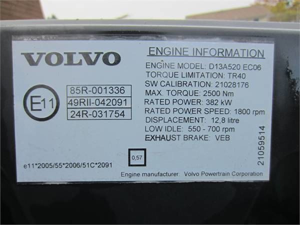 Volvo D13A 520 HP VEB E5 Volvo FH 13 - المحرك - شاحنة: صور 3 Volvo D13A 520 HP VEB E5 Volvo FH 13 - المحرك - شاحنة: صور 3
