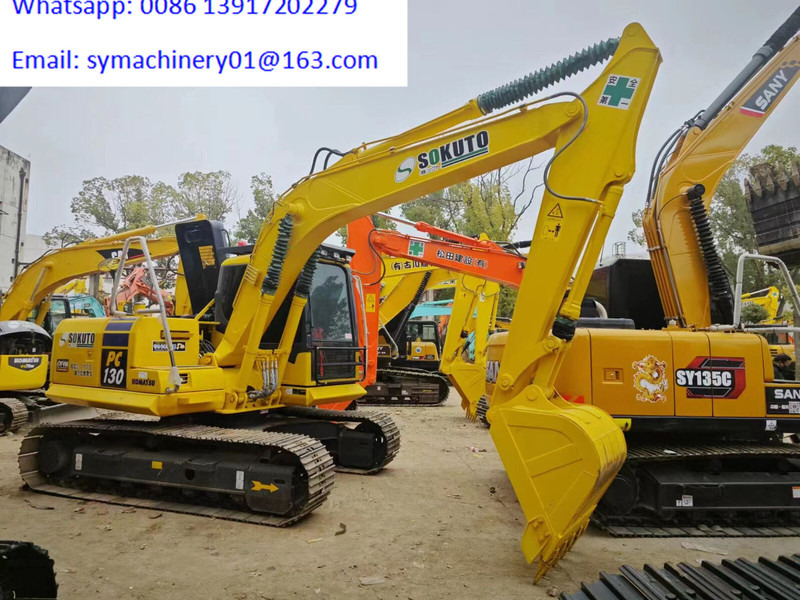 Komatsu PC130 - حفارات زحافة: صور 1 Komatsu PC130 - حفارات زحافة: صور 1