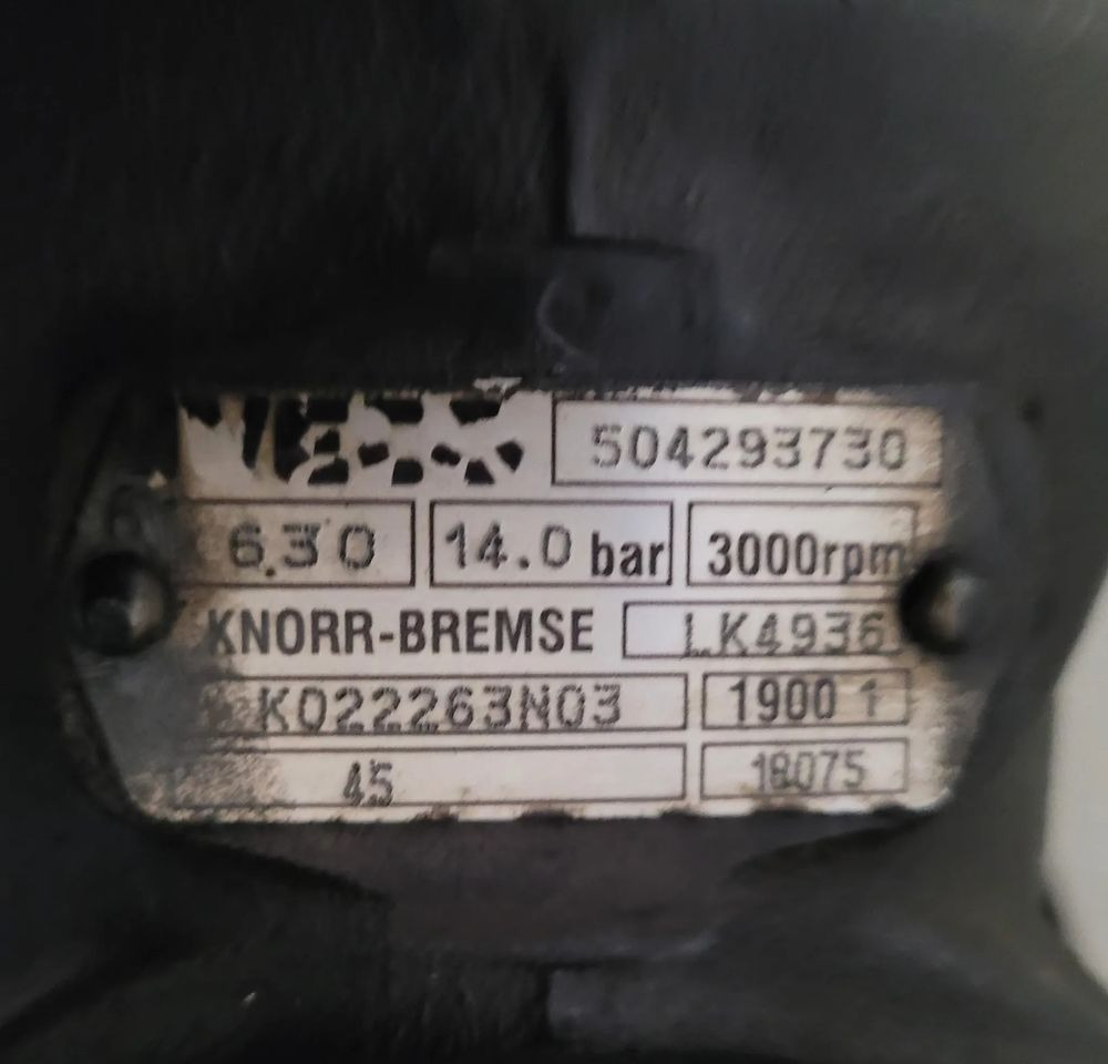KOMPRESOR IVECO ORYGINAŁ 504293730 CHWALIM116 - ضاغط - شاحنة: صور 3 KOMPRESOR IVECO ORYGINAŁ 504293730 CHWALIM116 - ضاغط - شاحنة: صور 3