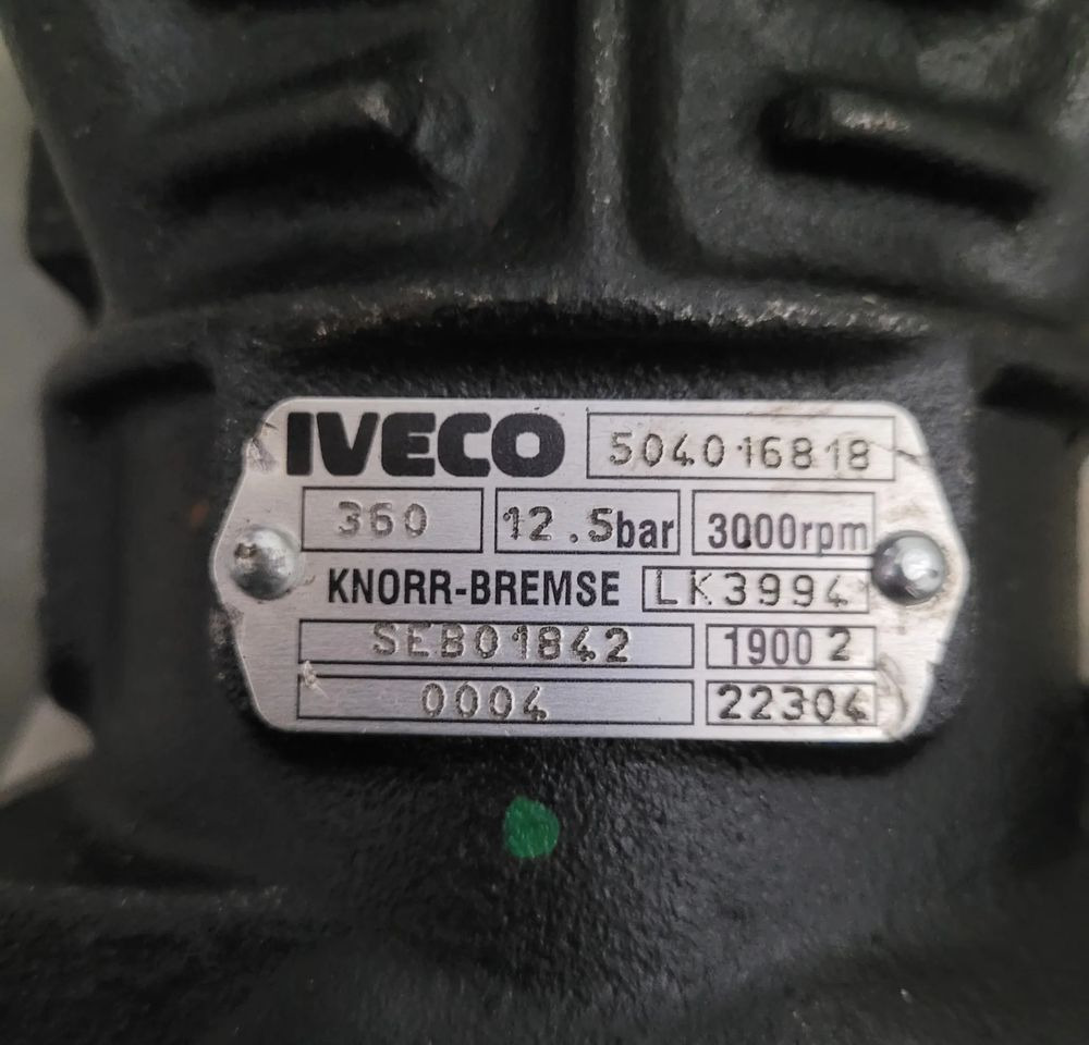 KOMPRESOR IVECO ORYGINAŁ OM 504016818 CHWALIM116 - ضاغط - شاحنة: صور 2 KOMPRESOR IVECO ORYGINAŁ OM 504016818 CHWALIM116 - ضاغط - شاحنة: صور 2