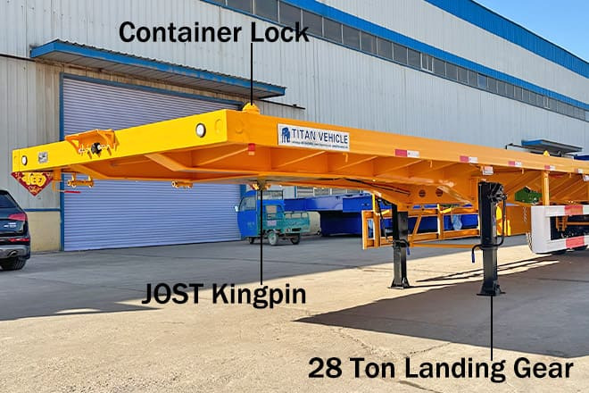 TITAN 2 Axle 40 Ft Flatbed Trailer for Sale in Uganda - نصف مقطورة مسطحة: صور 4 TITAN 2 Axle 40 Ft Flatbed Trailer for Sale in Uganda - نصف مقطورة مسطحة: صور 4