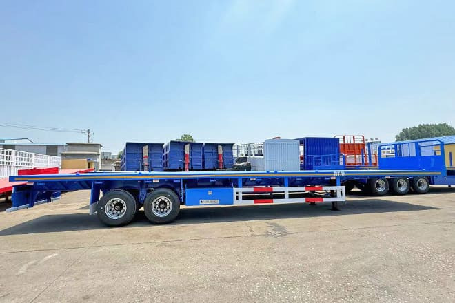 TITAN 2 Axle 45 Ft Flatbed Trailers for Sale in Algeria - نصف مقطورة مسطحة: صور 2 TITAN 2 Axle 45 Ft Flatbed Trailers for Sale in Algeria - نصف مقطورة مسطحة: صور 2