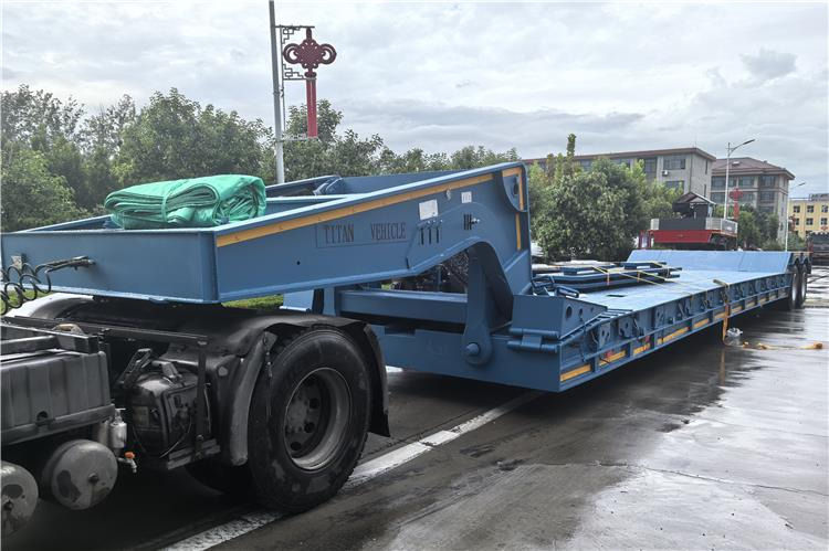 TITAN 2 Axle 80 Ton Detachable Gooseneck Trailer for Sale In Nigeria - عربة مسطحة منخفضة نصف مقطورة: صور 1 TITAN 2 Axle 80 Ton Detachable Gooseneck Trailer for Sale In Nigeria - عربة مسطحة منخفضة نصف مقطورة: صور 1