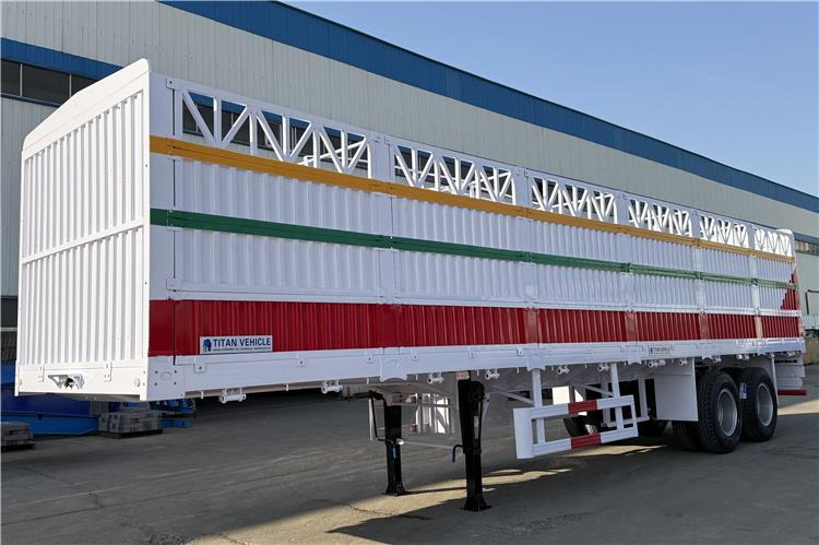 TITAN 2 Axle Fence Cargo Trailer with Bogie Suspension for Sale In Zimbabwe - شاحنة نقل المواشي نصف مقطورة: صور 5 TITAN 2 Axle Fence Cargo Trailer with Bogie Suspension for Sale In Zimbabwe - شاحنة نقل المواشي نصف مقطورة: صور 5