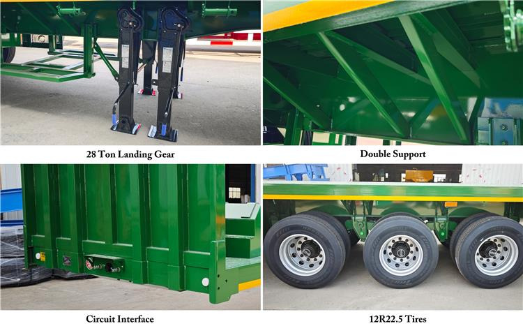 TITAN 2025 New 3 Axle Flatbed Trailer for Sale In Guyana - الشاسية نصف مقطورة: صور 4 TITAN 2025 New 3 Axle Flatbed Trailer for Sale In Guyana - الشاسية نصف مقطورة: صور 4