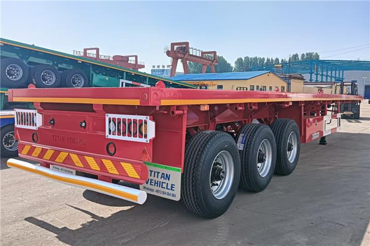 TITAN 2025 New China Flatbed Trailer with Single Tires In Kenya - الشاسية نصف مقطورة: صور 1 TITAN 2025 New China Flatbed Trailer with Single Tires In Kenya - الشاسية نصف مقطورة: صور 1