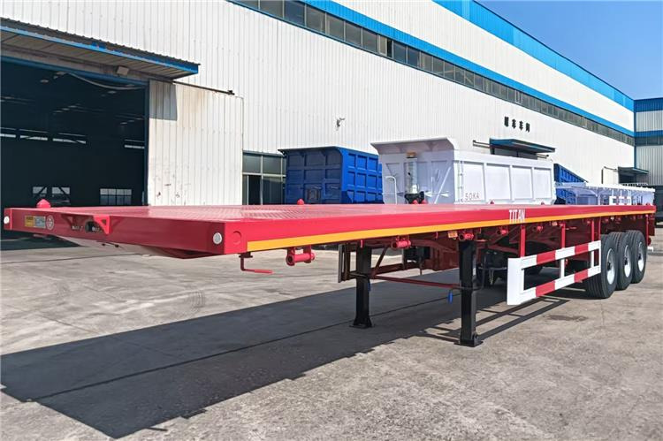 TITAN 2025 New China Flatbed Trailer with Single Tires In Kenya - الشاسية نصف مقطورة: صور 3 TITAN 2025 New China Flatbed Trailer with Single Tires In Kenya - الشاسية نصف مقطورة: صور 3