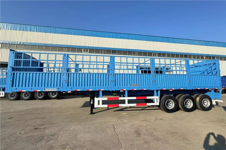 TITAN 3 Axle 60 Ton Cargo Semi Trailer for Sale In Sudan - شاحنة نقل المواشي نصف مقطورة: صور 4 TITAN 3 Axle 60 Ton Cargo Semi Trailer for Sale In Sudan - شاحنة نقل المواشي نصف مقطورة: صور 4