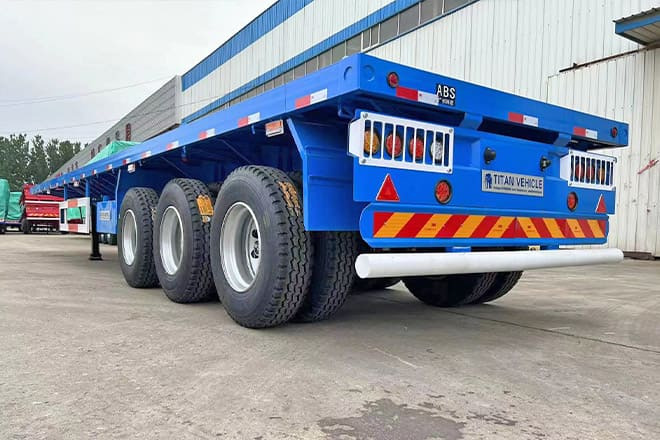TITAN 3 Axle Flatbed Semi Trailer Manufacturers for Sale in Ghana - نصف مقطورة مسطحة: صور 5 TITAN 3 Axle Flatbed Semi Trailer Manufacturers for Sale in Ghana - نصف مقطورة مسطحة: صور 5