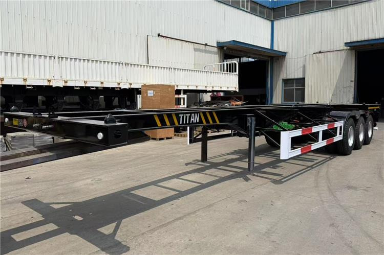 TITAN 3 Axle Skeletal Semi Trailer Price for Sale Near Me In Jamaica - الشاسية نصف مقطورة: صور 2 TITAN 3 Axle Skeletal Semi Trailer Price for Sale Near Me In Jamaica - الشاسية نصف مقطورة: صور 2