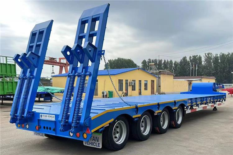 TITAN 4 Axle Low Bed Truck Trailer for Sale In Philippines - عربة مسطحة منخفضة نصف مقطورة: صور 2 TITAN 4 Axle Low Bed Truck Trailer for Sale In Philippines - عربة مسطحة منخفضة نصف مقطورة: صور 2