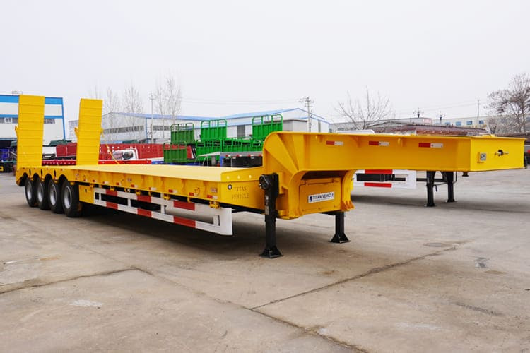 TITAN 4 Axle Lowbed Trailer Truck for Sale in Zambia - عربة مسطحة منخفضة نصف مقطورة: صور 2 TITAN 4 Axle Lowbed Trailer Truck for Sale in Zambia - عربة مسطحة منخفضة نصف مقطورة: صور 2