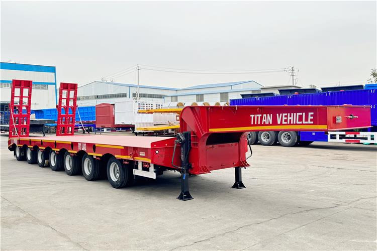 TITAN 7 Axle 120 Ton Lowbed Trailer for Sale In Saudi Arabia - عربة مسطحة منخفضة نصف مقطورة: صور 1 TITAN 7 Axle 120 Ton Lowbed Trailer for Sale In Saudi Arabia - عربة مسطحة منخفضة نصف مقطورة: صور 1