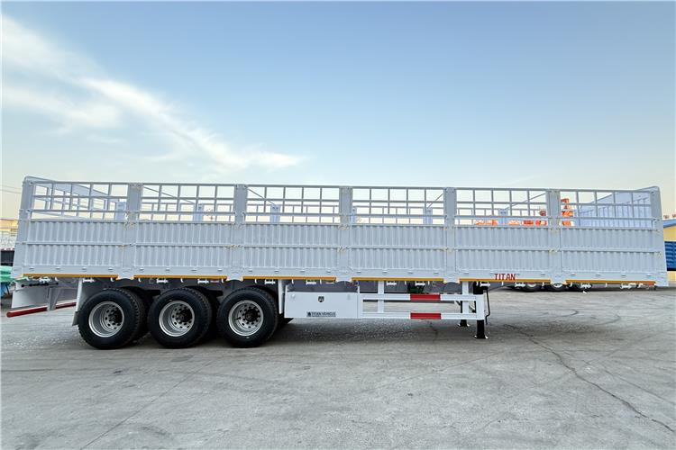 TITAN 80 Ton Fence Cargo Trailer for Sale In Mali - شاحنة نقل المواشي نصف مقطورة: صور 4 TITAN 80 Ton Fence Cargo Trailer for Sale In Mali - شاحنة نقل المواشي نصف مقطورة: صور 4