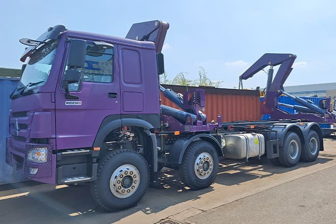 XCMG 37 Ton Container Side Lifter Truck for Sale in Kiribati - شاحنات الحاويات/ جسم علوي قابل للتغيير شاحنة: صور 1 XCMG 37 Ton Container Side Lifter Truck for Sale in Kiribati - شاحنات الحاويات/ جسم علوي قابل للتغيير شاحنة: صور 1
