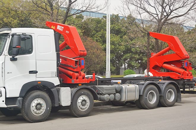 XCMG 37 Ton Side Loader Truck for Sale in Mexico - شاحنات الحاويات/ جسم علوي قابل للتغيير شاحنة: صور 5 XCMG 37 Ton Side Loader Truck for Sale in Mexico - شاحنات الحاويات/ جسم علوي قابل للتغيير شاحنة: صور 5