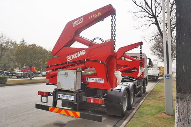 XCMG 37 Ton Side Loader Truck for Sale in Mexico - شاحنات الحاويات/ جسم علوي قابل للتغيير شاحنة: صور 3 XCMG 37 Ton Side Loader Truck for Sale in Mexico - شاحنات الحاويات/ جسم علوي قابل للتغيير شاحنة: صور 3