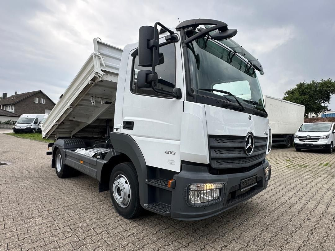 قلابات, شاحنة كرين Mercedes-Benz Atego 818 4x2 Meiller Dreiseitenkipperer: صور 1