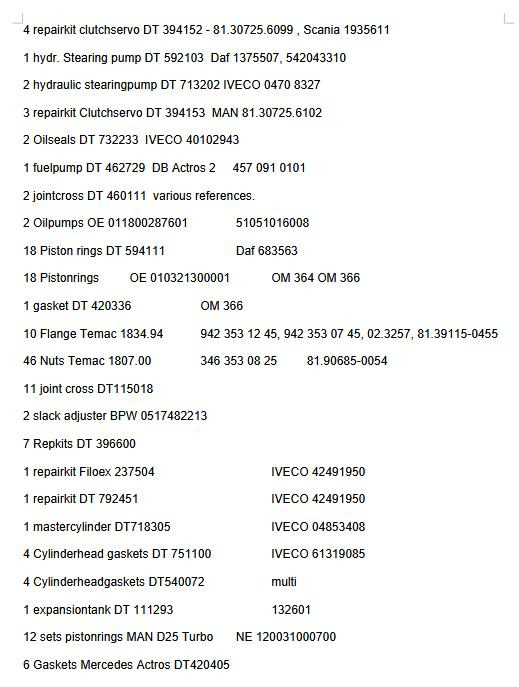 Pistonrings NE 120031000700 for MAN D25 Turbo - ديترويت/ خواتم/ البطانات: صور 2 Pistonrings NE 120031000700 for MAN D25 Turbo - ديترويت/ خواتم/ البطانات: صور 2