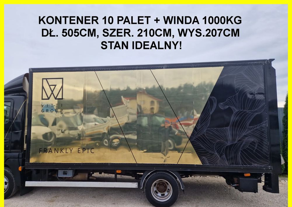 Kontener 10 palet winda 1000kg , Iveco Atleon Atego mascott ,stan idealny! - بصندوق مغلق: صور 1 Kontener 10 palet winda 1000kg , Iveco Atleon Atego mascott ,stan idealny! - بصندوق مغلق: صور 1